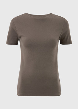 Matalan SS FITTED TEE PLAIN CHOCOLATE £5