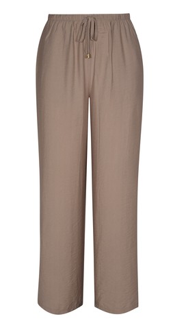 Stone Woven Drawstring Wide Leg Trousers £25.99