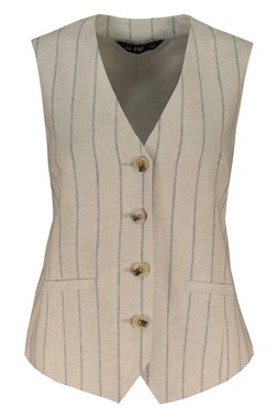 Stone Linen Co Ord Waistcoat