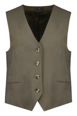 Khaki Supersoft Co Ord Waistcoat