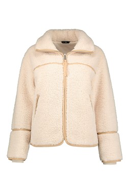 Neutral Borg Zip Thru Jacket