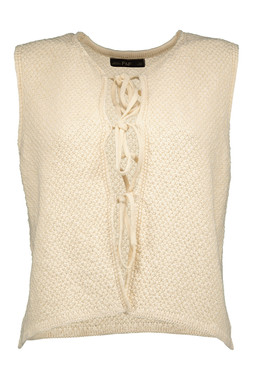 Neutral Tie Front Waistcoat
