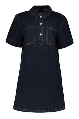 Navy Collarswing Dress