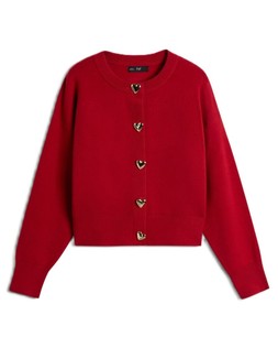 Red Valentines Heart Cardigan