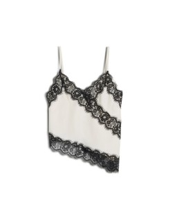 Cream Satin Lace Mix Cami