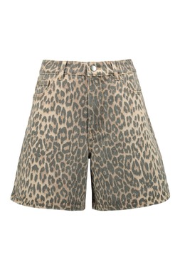 Brown Leopard Short