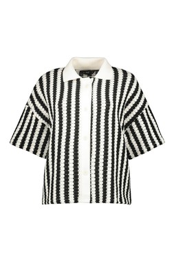 Black White Crochet Co Ord