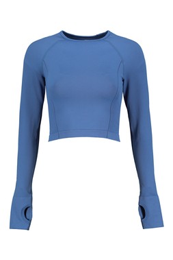 Blue Long Sleeve Seamfree Top