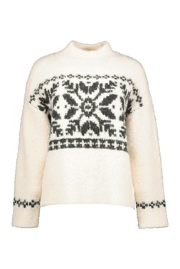 Cream Boucle Fairisle Jumper