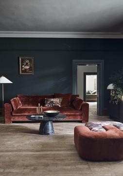 Ted Baker Brompton grande sofa in burgundy Regent Chenille