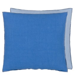 BRERA LINO CORNFLOWER & LAPIS LINEN CUSHION CCDG1544