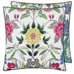 BROCART DECORATIF FUCHSIA LINEN CUSHION CCDG1453