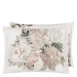FLEURS D ARTISTES SEPIA COTTON CUSHION CCDG1463