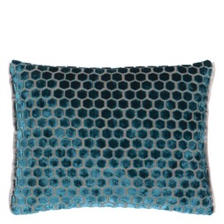 JABOT KINGFISHER VELVET CUSHION CCDG1483