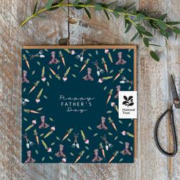 Father's Day card, gardening