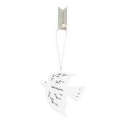 50083054 £8.50 Ceramic Dove Tree Dec