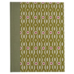 Patterned Album Persephone Bright Olive and Cool Pink