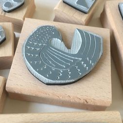 Printing Block Large Patterned Bird