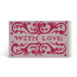 Pack of Gift Cards Arabesque With Love Pink and Raspberry