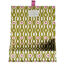 Postcard Box in Persephone Bright Olive and Cool Pink