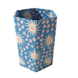 Milky Way Blue and Old Red Hexagonal Pencil Pot