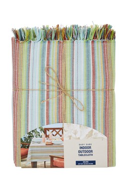 TK Maxx - MULTI STRIPE TABLECLOTH &pound;12.99 (RRP &pound; XX)