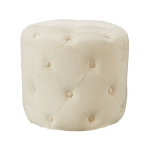 light cream poufe