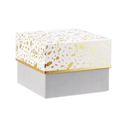 Gold and White Gift Box