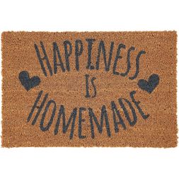 Brown Happiness Door Mat