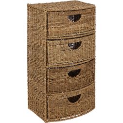 Brown Wicker Drawers