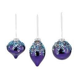 Mystical Forest 3 Blue Sequin Baubles £5.99, €9.99 3