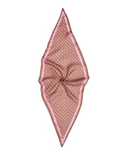 Pink & Brown Dotty Neckercheif Scarf