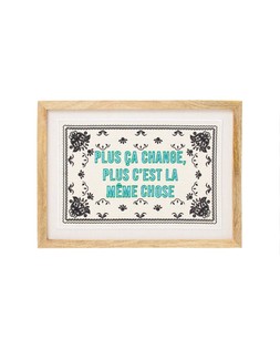 Plus Ca Change, Plus C'est La Meme Chose Framed Wall Art £48