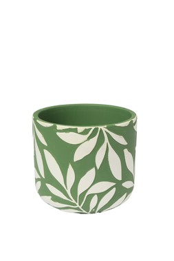 B&M GARDEN SS26 // BOTANICAL // PLANTER - LEAF DESIGN - GREEN // £2 //
