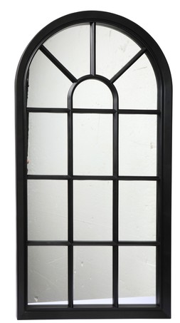 B&M GARDEN SS26 // BOTANICAL // XL CURVED TOP MIRROR - BLACK // £25 //
