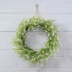 B&M GARDEN SS26 // NATURAL GARDEN // BOHO WREATH - CREAM // £12 //