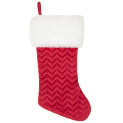 CHEVRON RED STOCKING £5 (424654)