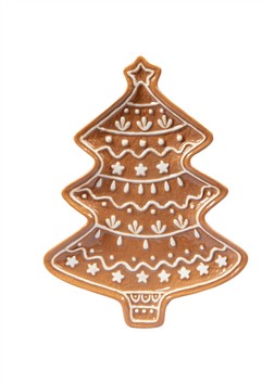 Gingerbread Ceramic Tree Plate