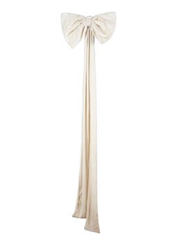 Cream long bow