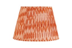 Large pleated empire shade orange