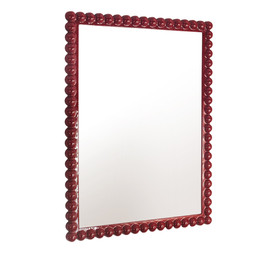 Bobbin Rectangular Mirror Red €325