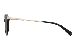 Barbour BAS-3107 Black & Gold Men's Round Sunglasses