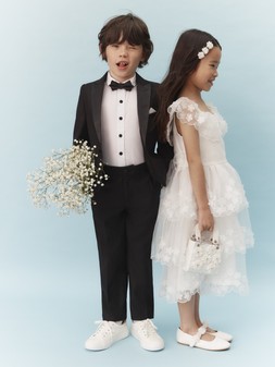 Luca 4-Piece Tuxedo Suit Black