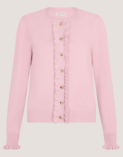 Ruby Frill Cardigan Pink