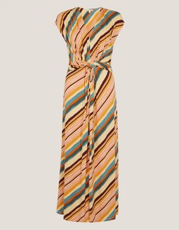 Tola Stripe Jersey Midi Dress