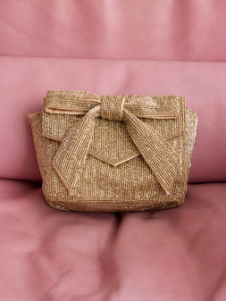 Bella Beaded Bow Bag