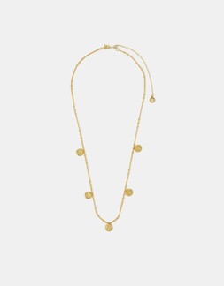 Z by Accessorize 14ct Gold-Plated Coin Charm Necklace