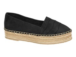 Black platform espadrille