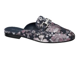 Floral backless loafers