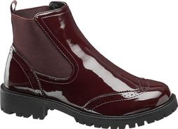 Deichmann Burgundy Vero Moda Gloria Patent Chelsea Boot